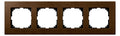 Mert MEG 4054-3473 Holzrahmen,4-fach, Walnuss,M-PLAN