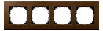 Mert MEG 4054-3473 Holzrahmen,4-fach, Walnuss,M-PLAN