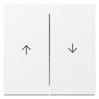 GIRA 329403 Wippe 2fach Pfeil System 55 Reinweiß glänzend