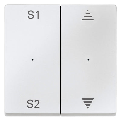 Mert MEG 5227-0419 Wippen f.Taster- Modul 2fach (Szene1/2,Pfeile Auf/Ab) pws