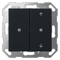 GIRA 5175005 Taster Wippe 2fach unbedr./ Pfeile OneKNX System 55 Schwarz matt(la)