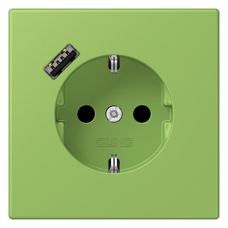 Jung LC1520-18A220 SCHUKO-Steckd.m.USB Typ A LC32051