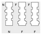 Rutenbeck TAE 2x6/6 NFF Up 0 rw Telekomm.-Anschluss-Einheit 10310518