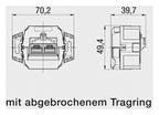 Rutenbeck UAE-Cat.6A iso-8/8 Up 0 Anschlussdose 136104070