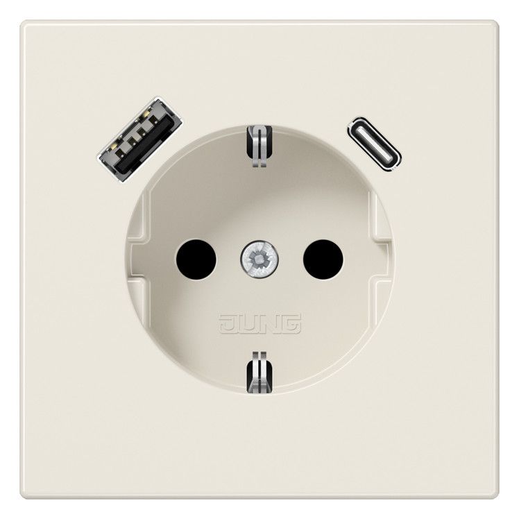 Jung LS1520-15CA SCHUKOsteckdose m.USB Typ AC