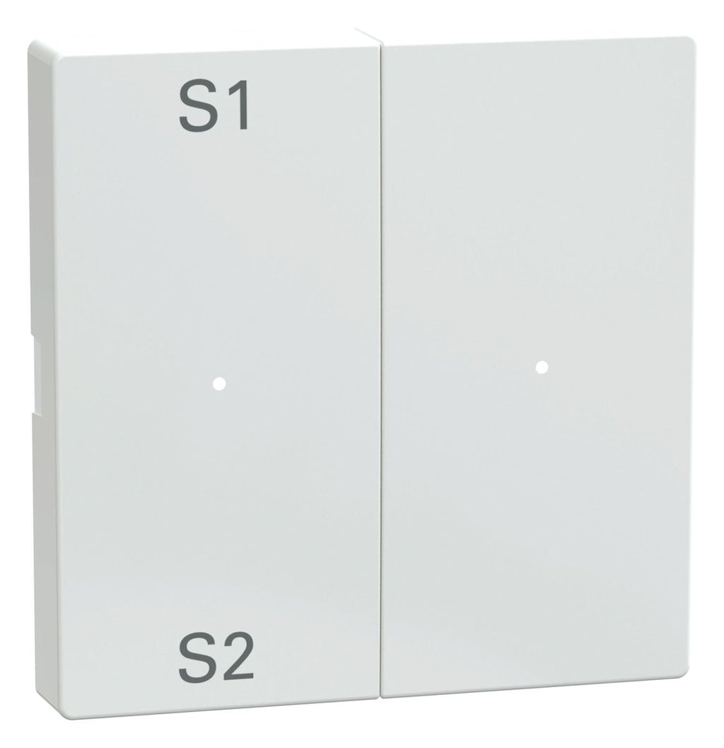 Mert MEG 5226-0325 Wippen f.Taster- Modul 2fach (Szene1/2,blank) aktivweiß