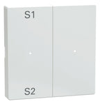Mert MEG 5226-0325 Wippen f.Taster- Modul 2fach (Szene1/2,blank) aktivweiß