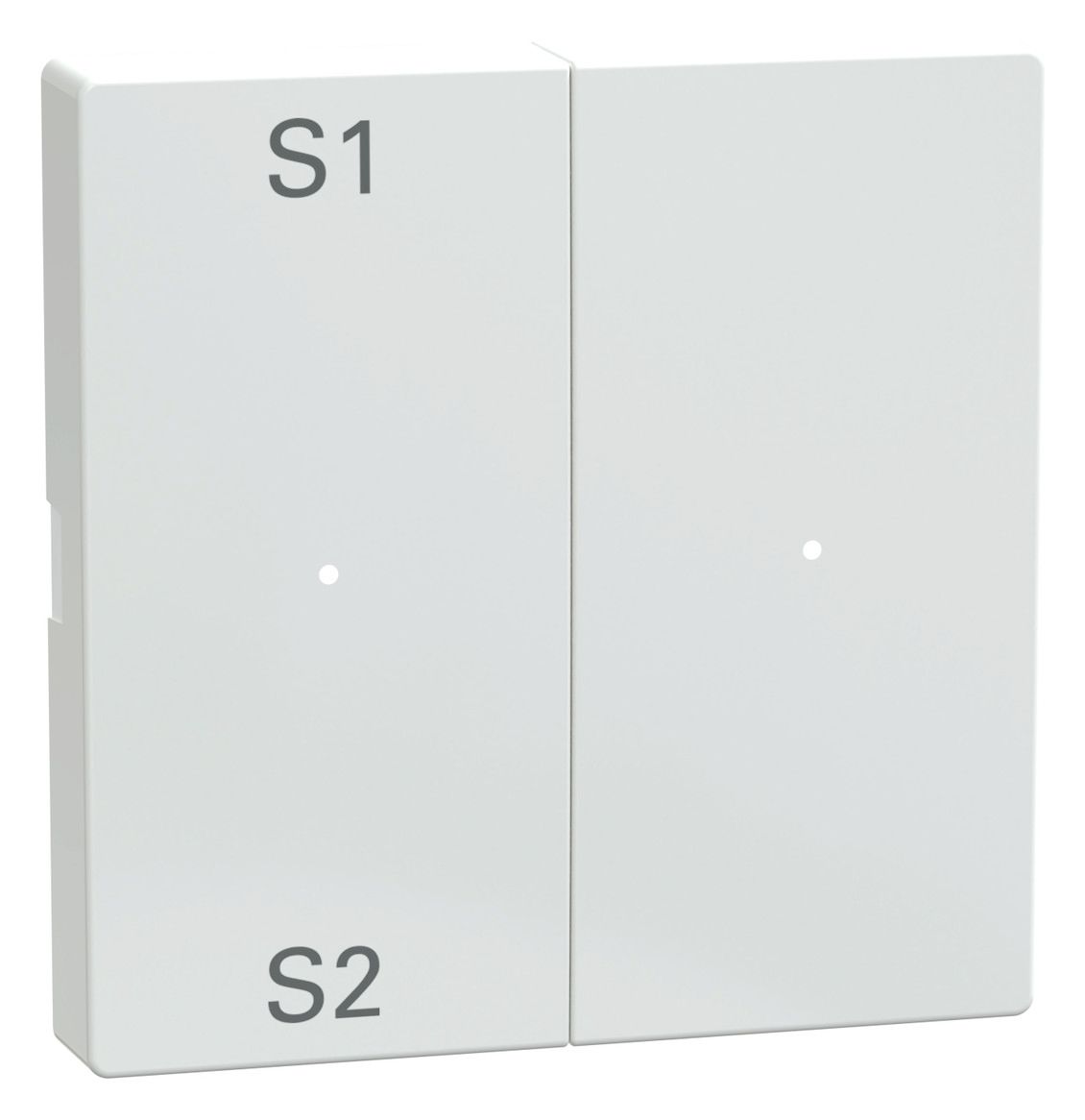 Mert MEG 5226-0325 Wippen f.Taster- Modul 2fach (Szene1/2,blank) aktivweiß