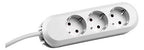 Bachmann 387.272 Tischsteckdose 3xSchuko weiß Strom 5m Schuko