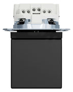 Mert MEG 2311-0403 SCHUKO-Steckdose m.Klappdeckel Steckklemmen,schwarz matt