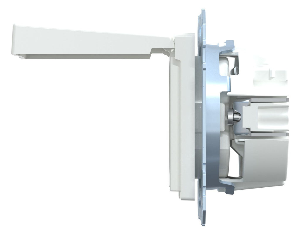 Mert MEG 2310-0325 SCHUKO-Steckdose BRS m.Klappdeckel StK aktivweiß glänz. Sys.M