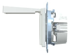 Mert MEG 2310-0325 SCHUKO-Steckdose BRS m.Klappdeckel StK aktivweiß glänz. Sys.M
