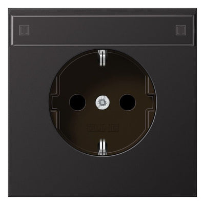 Jung AL1520KINAD SCHUKO Steckdose Schriftf. erh.Ber. LS Aluminium dark