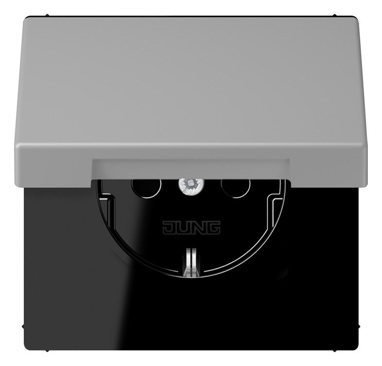 Jung LC1520BFKL204 SCHUKO Steckd.m.Klappdeckel LC32012
