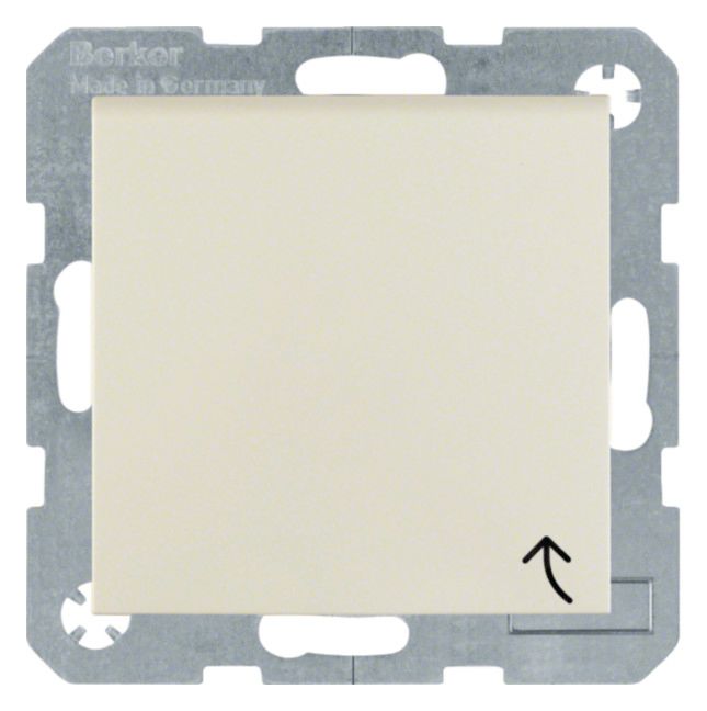 Berker 47518982 Steckdose SCHUKO+Klappd. S.1 weiß glänzend