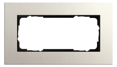 GIRA 1002220 Abdeckrahmen 2f o.Mittelst. Esprit Linoleum-Multiplex Hellgrau