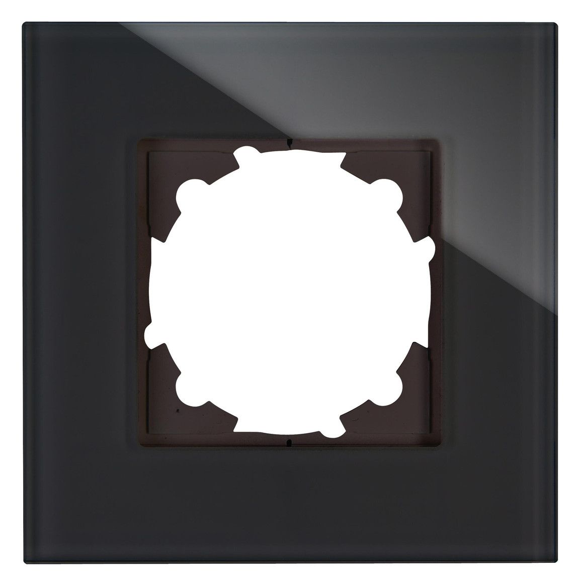 Kopp 405305001 HK07 Glas Abdeckrahmen 1f schwarz