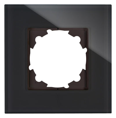 Kopp 405305001 HK07 Glas Abdeckrahmen 1f schwarz