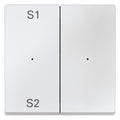Mert MEG 5226-0419 Wippen f.Taster- Modul 2fach (Szene1/2,blank) polarweiß