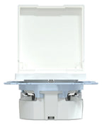 Mert MEG 2314-0325 SCHUKO-Steckdose BRS Klappd. IP44 StK aktivweiß glänz. Sys.M