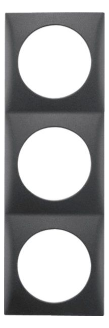 Berker 918192515 Rahmen 3fach Integro Flow anthrazit matt