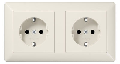 Jung AS1522 Kabel-Kanal-SCHUKO-Steckdose 2fach