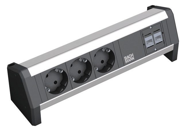 Bachmann 339.1004 DESK 3xSchuko 2xCat5e GST18