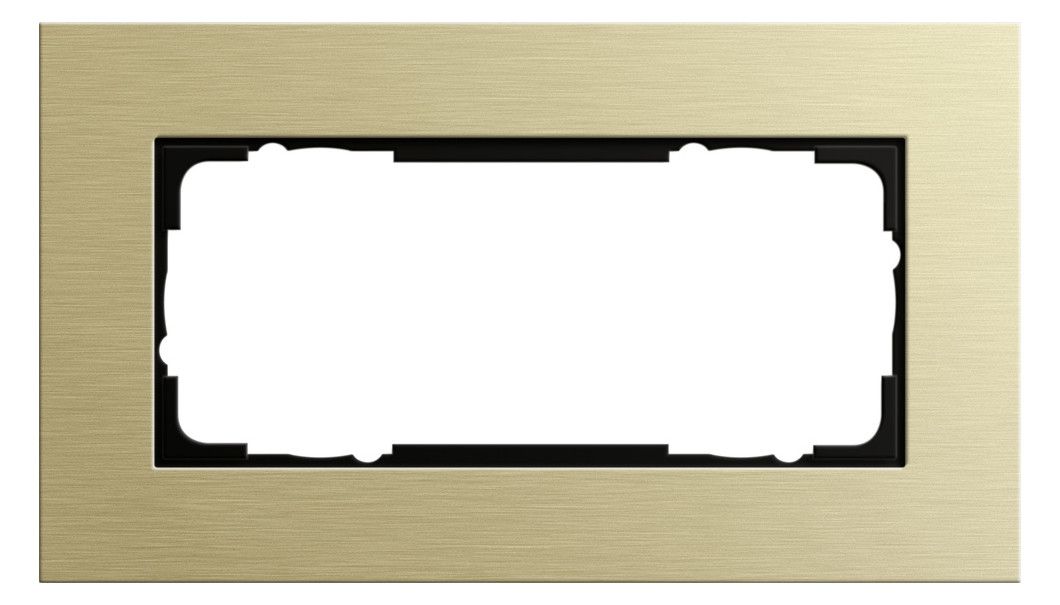 GIRA 1002217 Abdeckrahmen 2f o.Mittelst. Esprit Aluminium Hellgold (eloxiert)