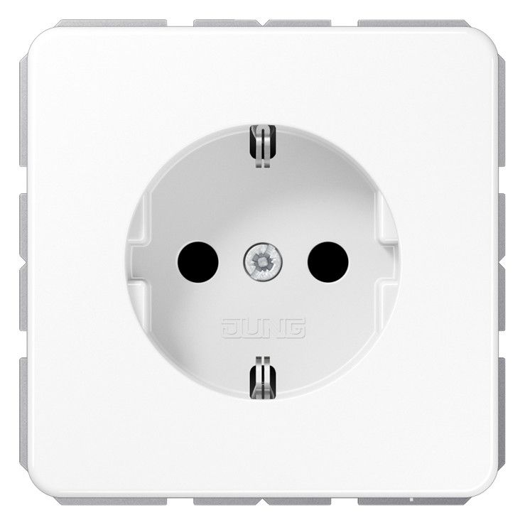 Jung CD1520NWW SCHUKO Steckdose o.Kralle alpinweiß