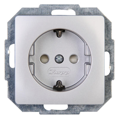 Kopp 920620089 PARIS Schuko Steckdose erh.Ber.schutz silber