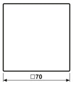 Jung LS990NAGL Wippe transparent Beschriftungsfläche 66x66mm