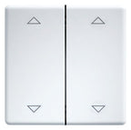 Eltako DW-FT55-wg+2P Doppelwippen 55er Design+E-Design55 reinweiß gl.30000985