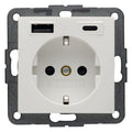 Berker 48148989 Steckdose SCHUKO/USB AC 20W PD S1 pw gl