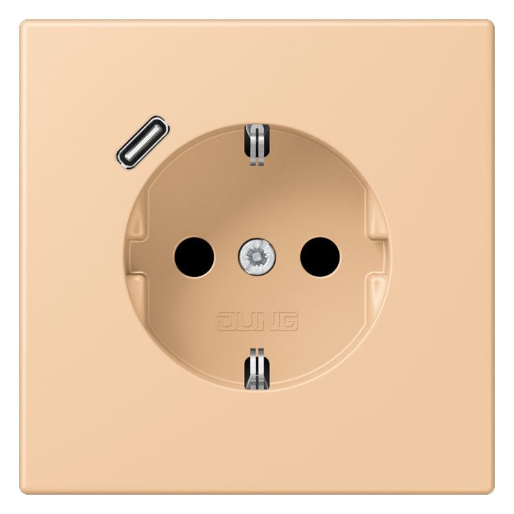 Jung LC1520-18C237 SCHUKO-Steckd.m.USB Typ C LC32122