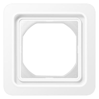 Jung CD681WUWW Rahmen 90x90mm IP44 m.Dichtungsflansch bruchsicher alpinweiß