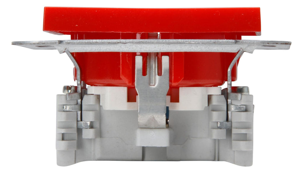 Kopp 940012004 HK07 Schuko Steckdose erh Ber.schutz Aufdruck "EDV" rot