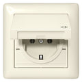 GIRA 415701 SCHUKO-Steckdose KD+Set IP44+Rahmen 1f Standard 55 Cremeweiß gl.