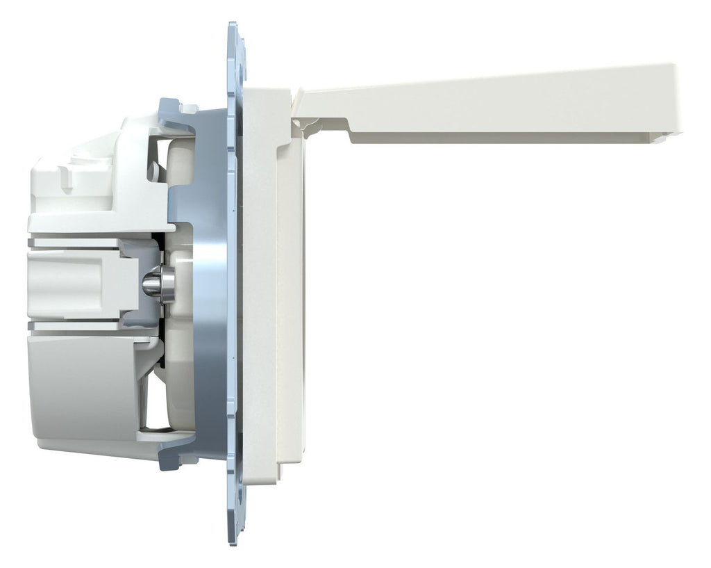 Mert MEG 2414-0319 SCHUKO-Steckdose BRS m.Klappdeckel IP44 SK polarweiß gl. S.M