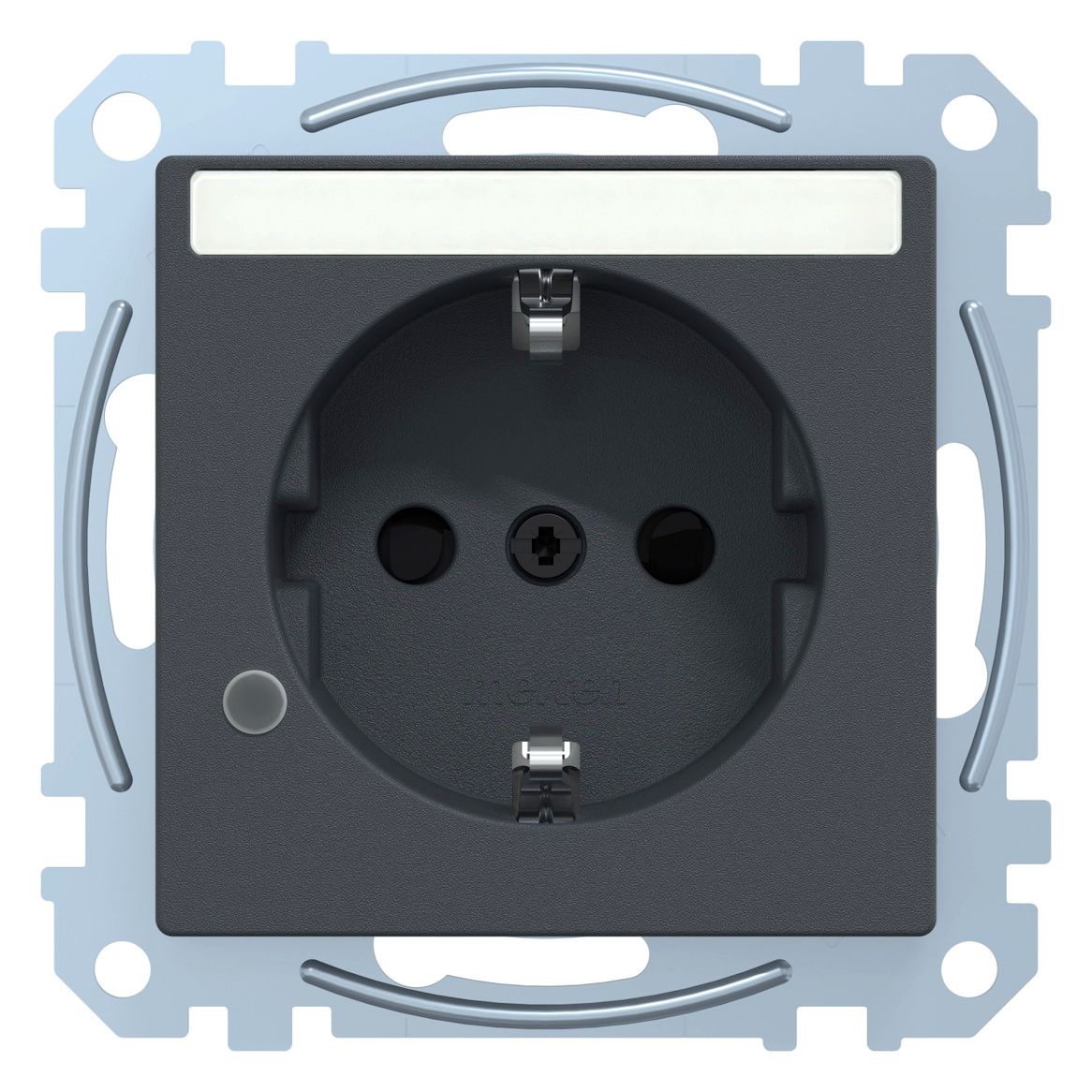 Mert MEG 2303-0414 SCHUKO-Steckdose BRS Ko.+Schriftfeld StK anthrazit System M