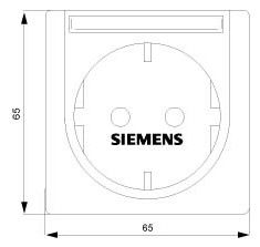 Siemens 5UB1476 DELTA profil rot SCHUKO Steckdose 10/16A 250V