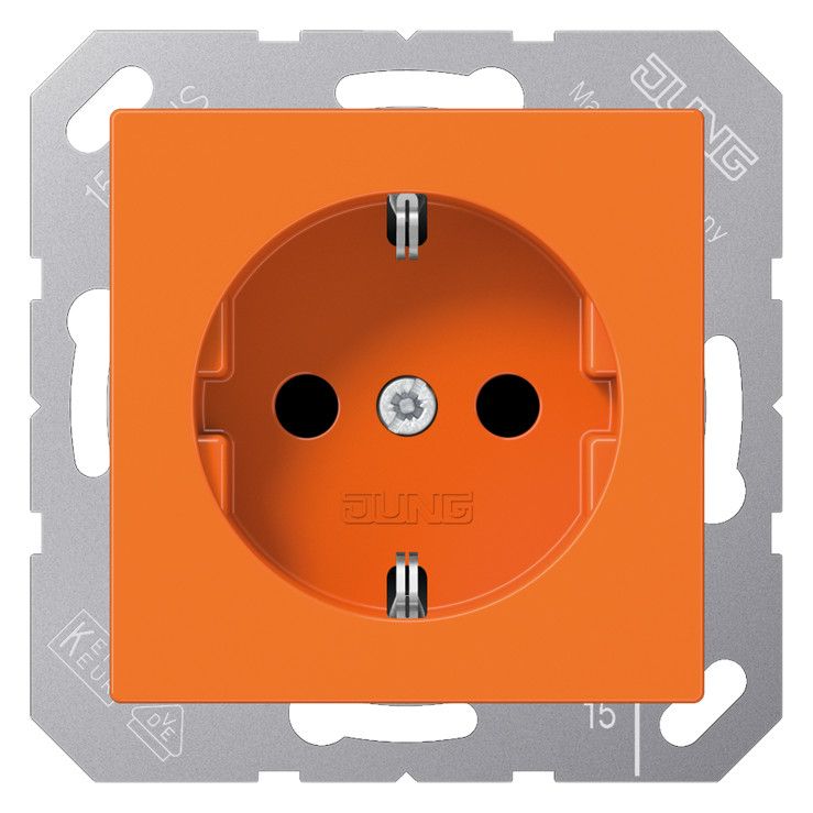 Jung A 1521 BF O SCHUKO®-Steckdose 16 A 250V ~ Schraubklemmen Thermoplast Serie