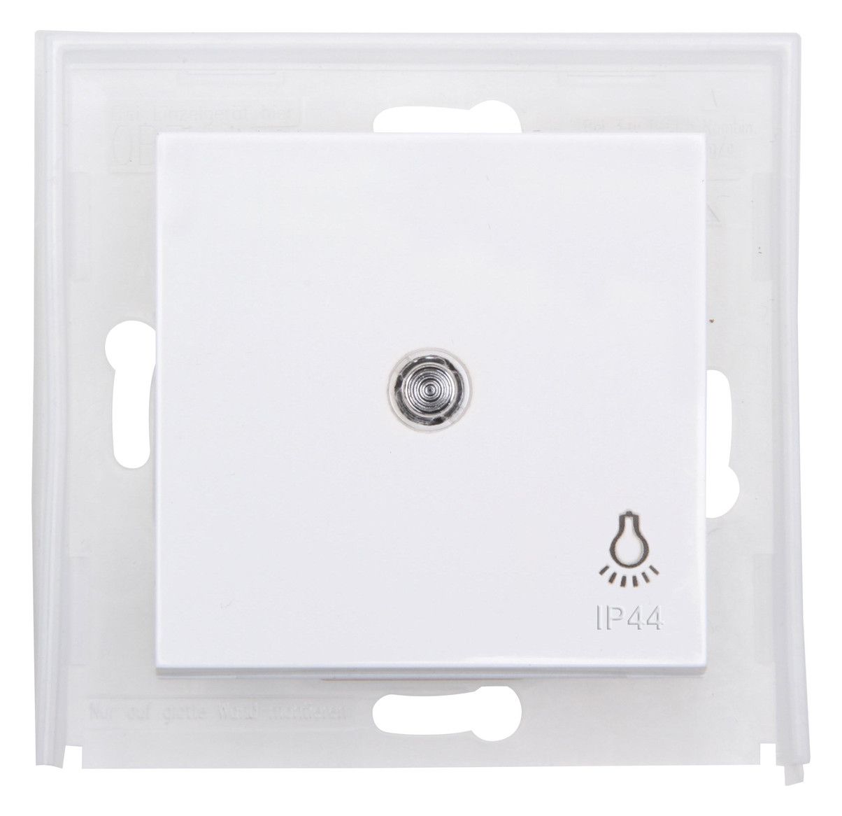 Kopp 493942005 HK07 IP44 Flächenwippe m. Linse u.Symbol "Licht" reinweiß
