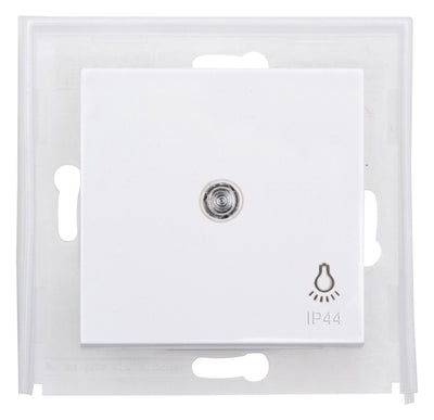 Kopp 493942005 HK07 IP44 Flächenwippe m. Linse u.Symbol "Licht" reinweiß