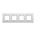 GEWISS GW16228TB Abdeckrahmen LUX International 2+2+2+2M horiz. Milchweiss