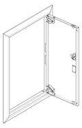ABN GBRU15T Blendrahmen m.Volltüre f.UP-Flachverteiler,1x5-reihig