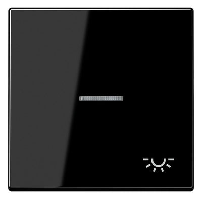 Jung LS990KO5LSW Wippe Symbol Licht m.Lichtleiter schwarz