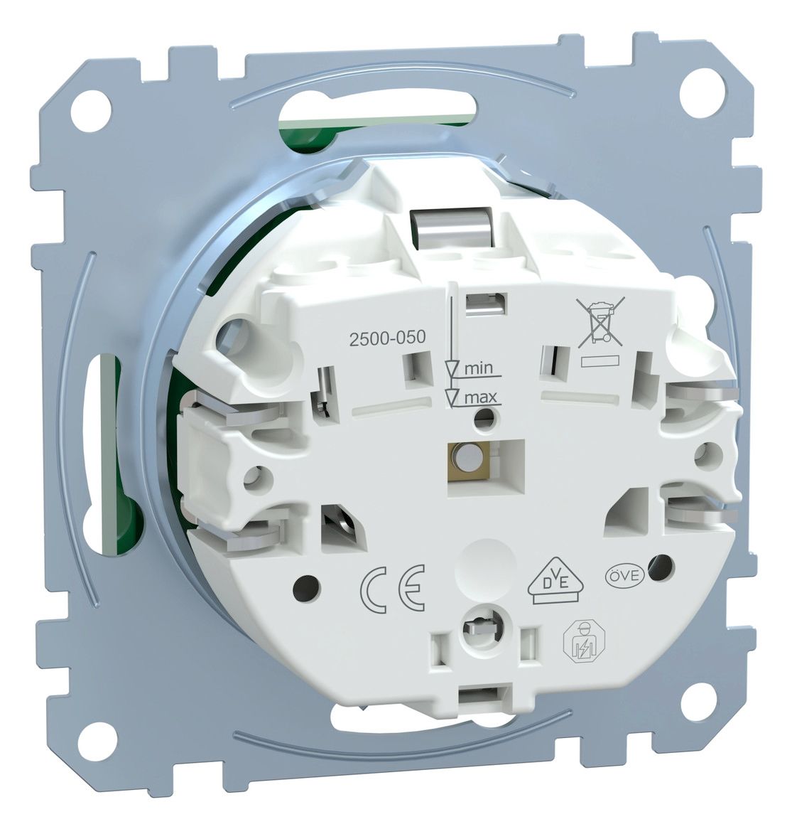 Mert MEG 2303-0304 SCHUKO-Steckdose BRS Sonder Ko.+Schriftf. StK SV grün Sys.M