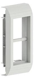 GGK 16674 Modulrahmen FB 60x130-7035 universell f.2Geräte 45x45mm lichtgrau