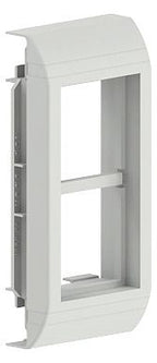 GGK 16674 Modulrahmen FB 60x130-7035 universell f.2Geräte 45x45mm lichtgrau