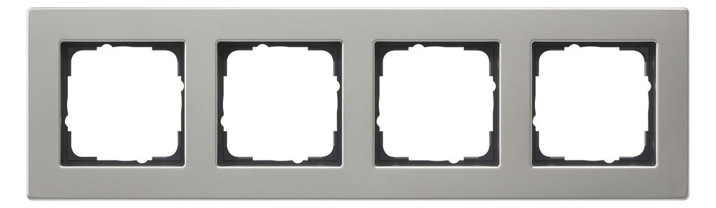 GIRA 0214335 Abdeckrahmen 4fach flach E2 Edelstahl
